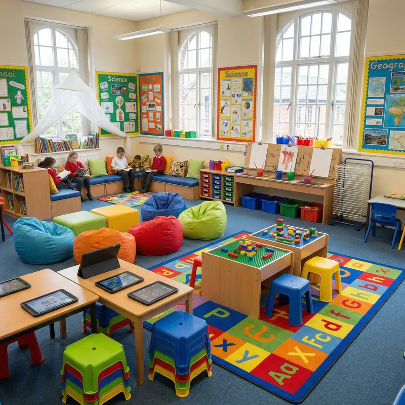 Colorful Classroom Design for Kids