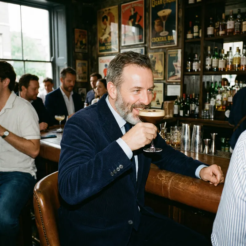 Enjoying an Espresso Martini