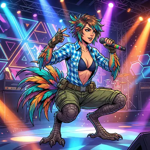 Vibrant Anthropomorphic Character Performance