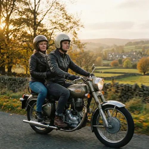 Cinematic Ride on a Royal Enfield Bullet 350