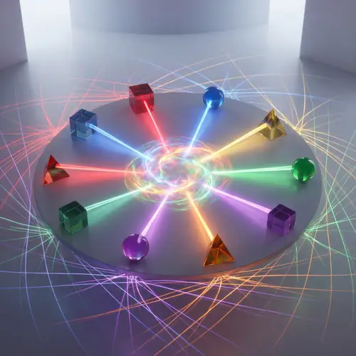 Abstract Business Meetings: Creative Collaboration Hub