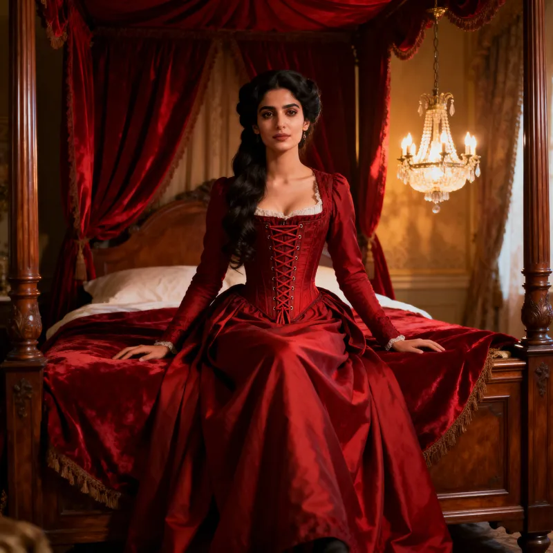 Regal Victorian Elegance: A Captivating Portrait Regal Victorian Elegance: A Captivating Portrait