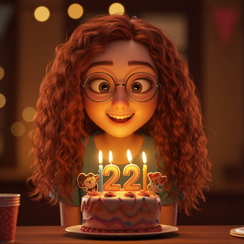 22nd Birthday Celebration with Disney Pixar Style