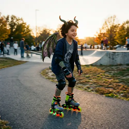 Dragon Boy on Inline Skates - Fun Adventure
