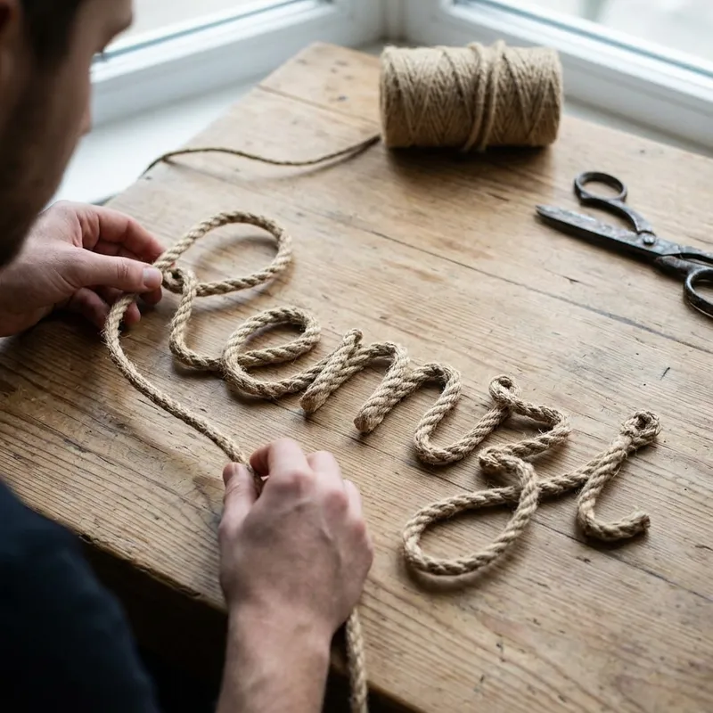 Write Remzi with Rope: A Creative Display Write Remzi with Rope: A Creative Display