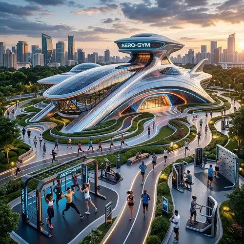 Futuristic Gymnasium of Tomorrow | Advanced Fitness Experience