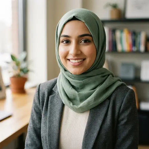 Professional LinkedIn Profile Picture for Hijab Girl