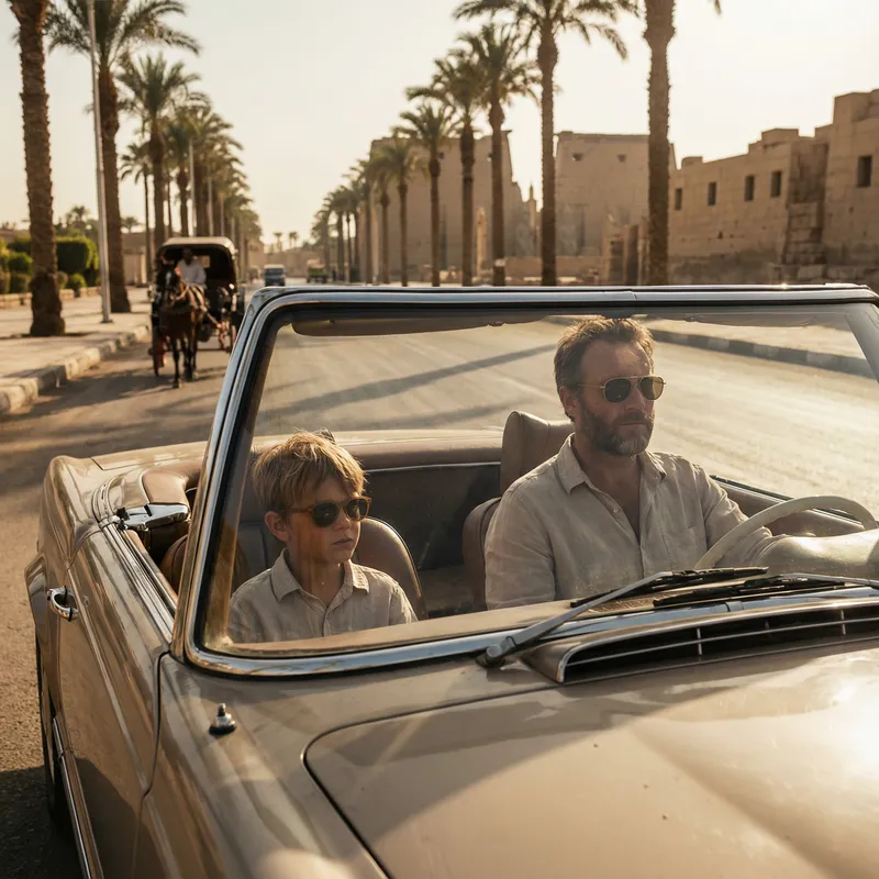 Father & Son Drive Through Egypt | Dramatic, Cinematic Experience
