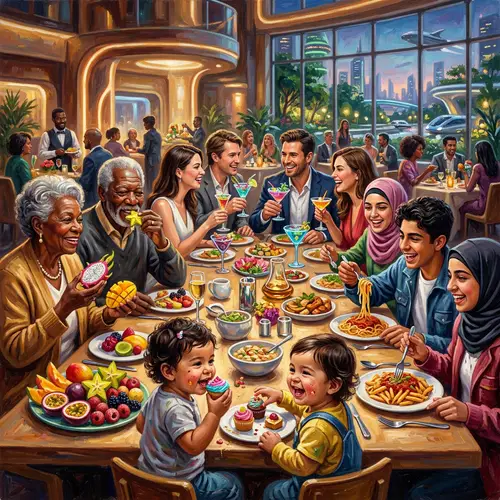 Futuristic Feast 2050: Intergenerational Multicultural Celebration