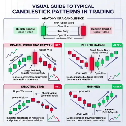 Candlestick Trading Patterns: Bearish Engulfing, Bullish Harami, and More