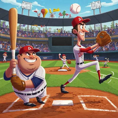 Fun Sports Cartoon Baseball Illustrations