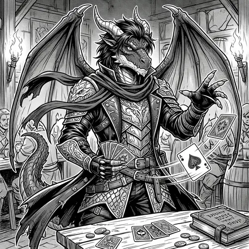 Monochromatic Dragon Man Manga Artwork