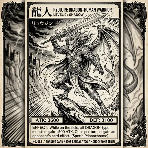 Dragon Man: Stunning Manga-Style Illustration