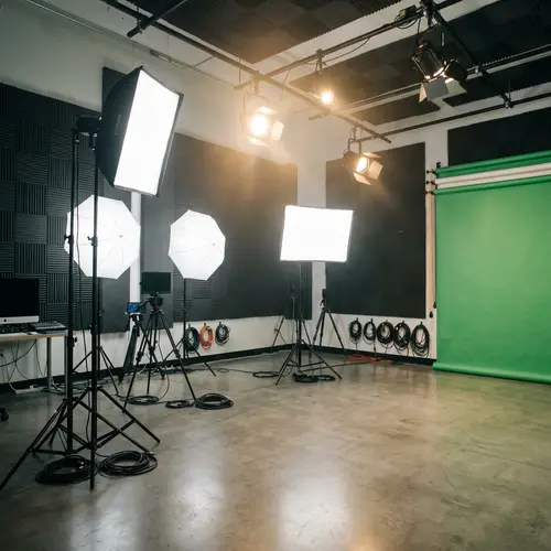 Professional Studio Lighting Equipment | Brightly Lit Environment