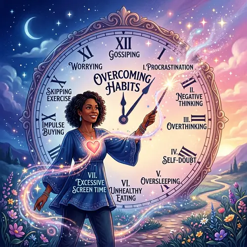 Transforming Bad Habits with Magic: Empowering Illustration