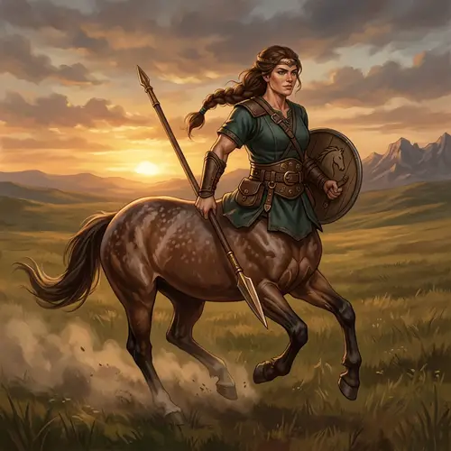 Mystical Centaur Woman with Powerful Horse Body