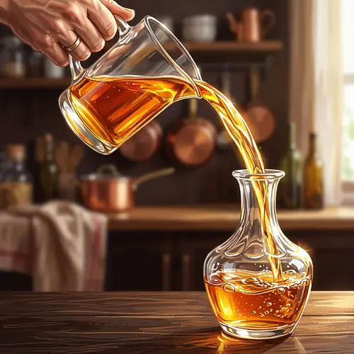 Continuous Pour Process | Glass Containers Flowing Illustration