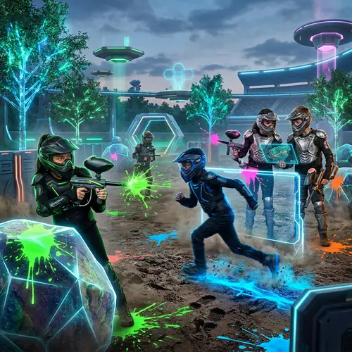 Futuristic Kids' Paintball Adventure Experience