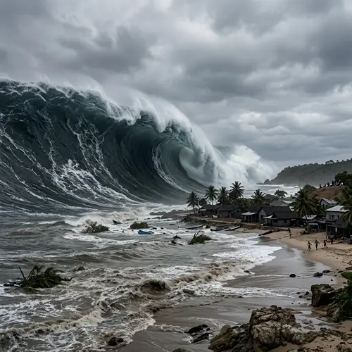 Powerful Tsunami Wave | Natural Disaster Scene
