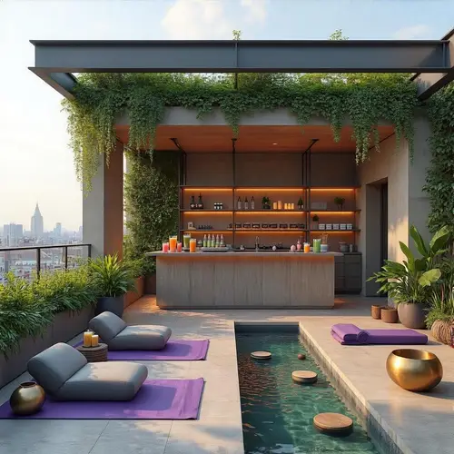 Urban Rooftop Spa & Fitness Oasis