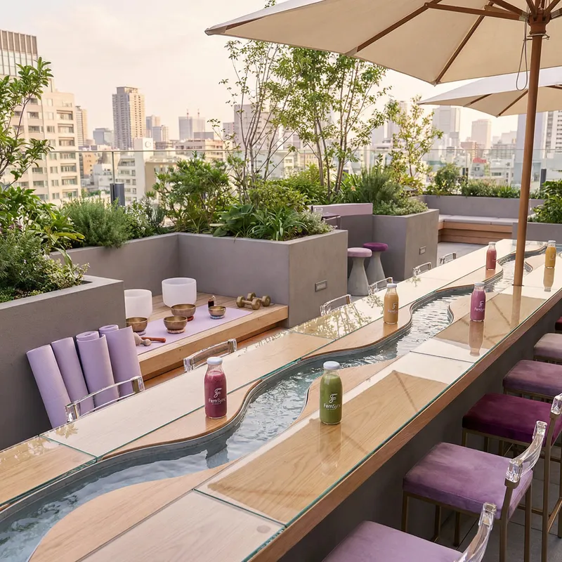 Urban Rooftop Spa & Fitness Oasis