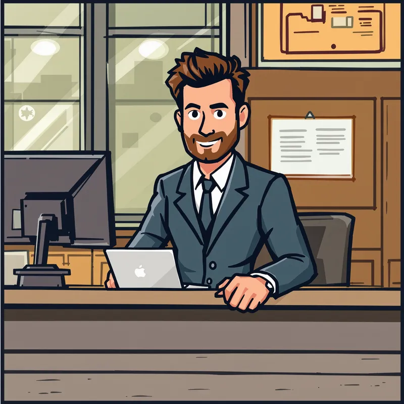 Bank Tellers Clipart Image