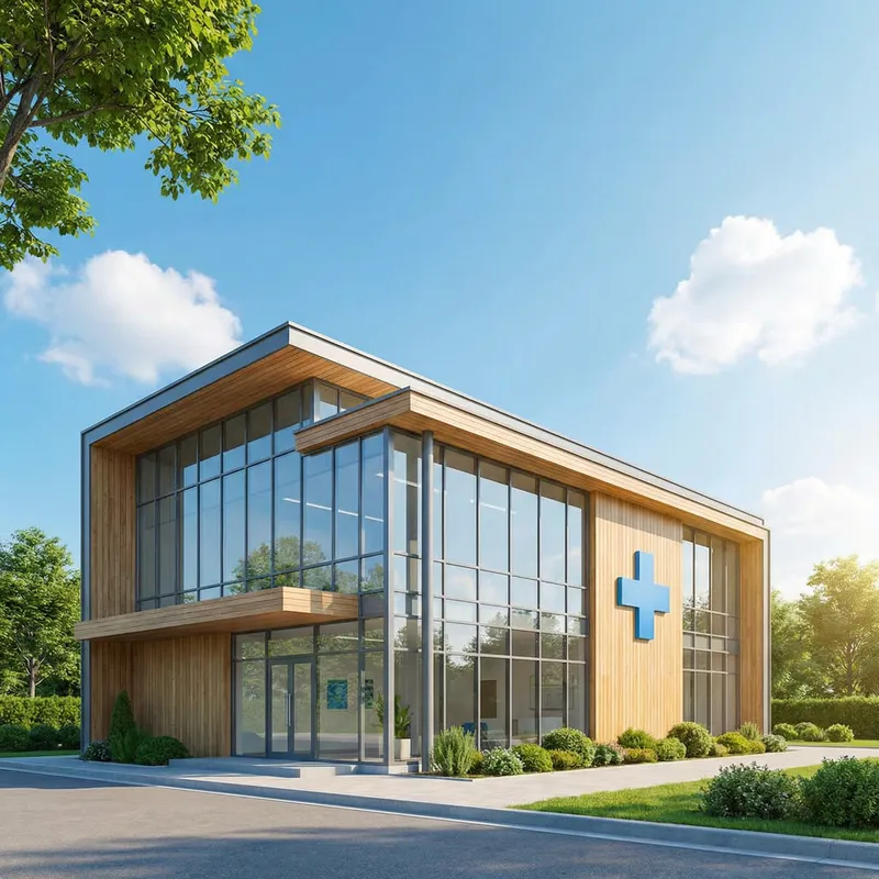 Health Service Provider | Modern Clinic Images | Bright Exteriors & Clean Interiors