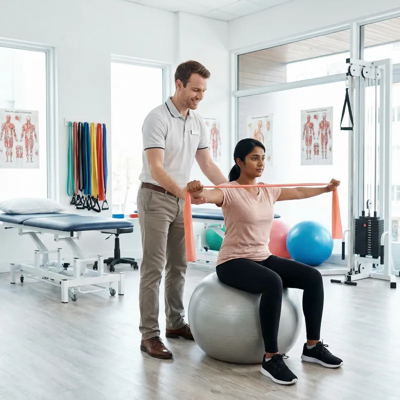 Professional Physiotherapy Session in Krankengymnastik Center