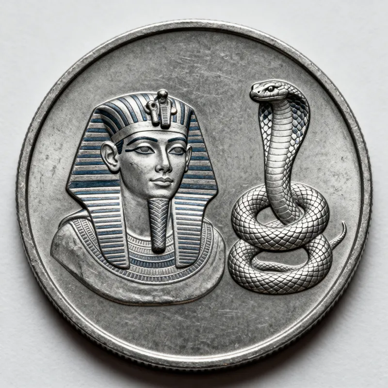 One Pound Coin: Sudan Pharaoh & Snake Design