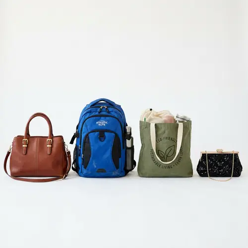 Stylish Leather Handbag, Sports Backpack, Tote Bag & Clutch | Array of Bags