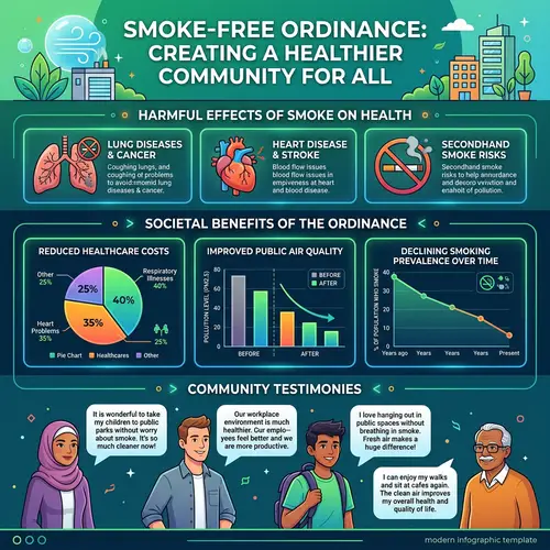 Infographic Template: Smoke-Free Ordinance Benefits