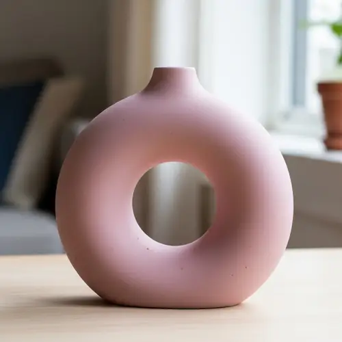 Donut Ceramic Vase - Unique Home Decor