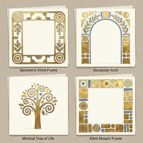 Handmade Greeting Card Designs Inspired by Klimt