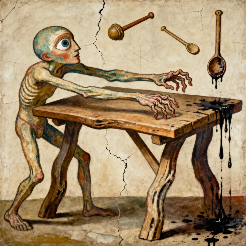 Grotesque Cursed Relics: Unsettling Art Analysis