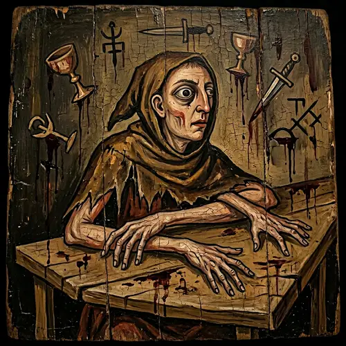 Grotesque Cursed Relics: Unsettling Art Analysis