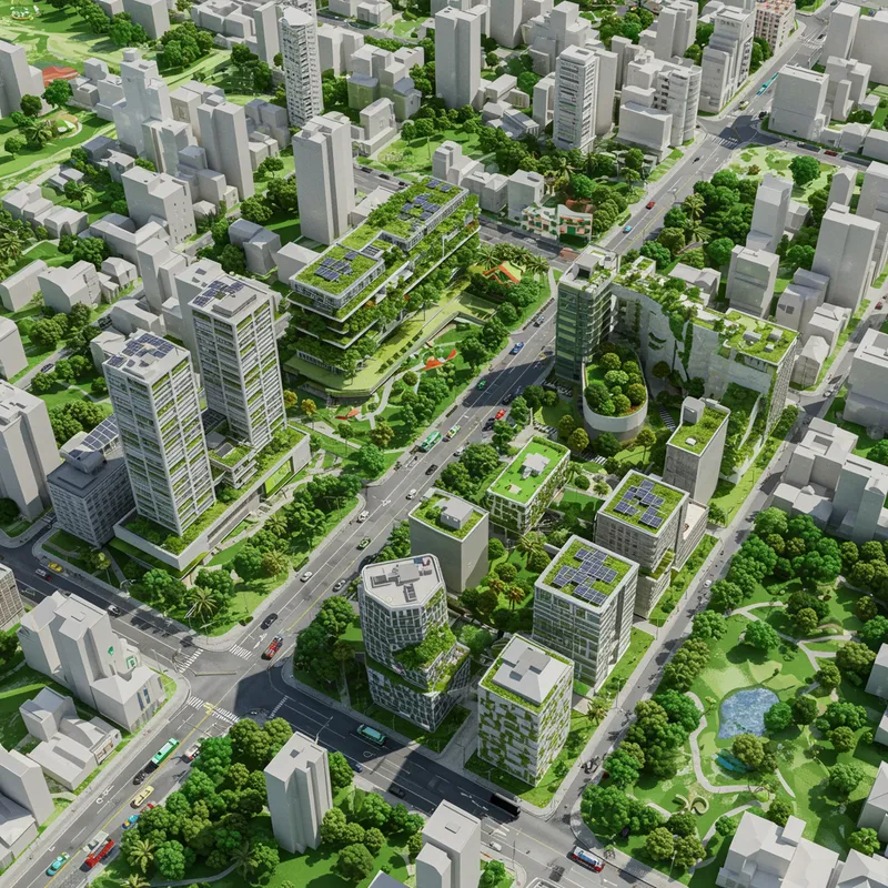 Sustainable City Model for Humid Climates