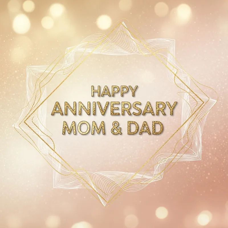 Elegant Anniversary Wishes for Mom & Dad