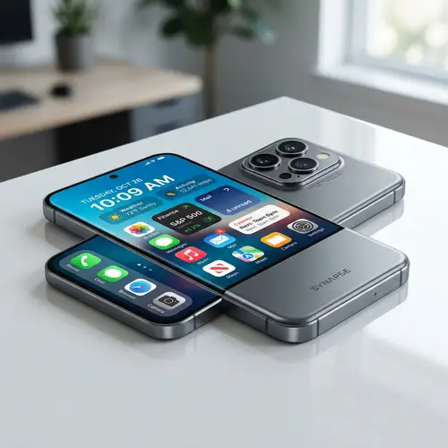 Ultra-Modern Smartphone with Sleek Slate Grey Metal Body