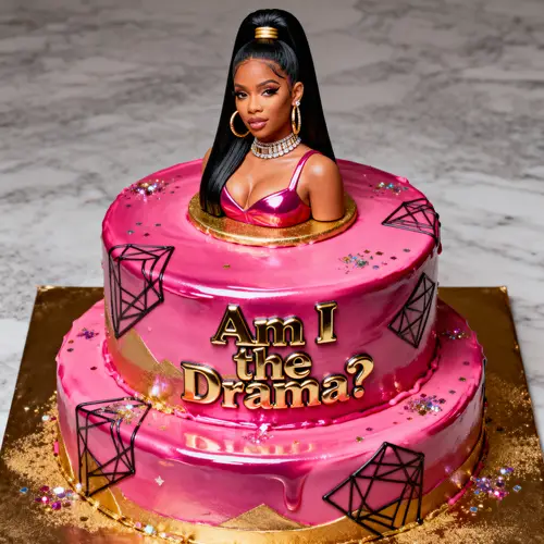 Cardi B Inspired Birthday Cake: Am I the Drama?