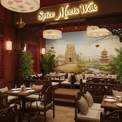 Spice Meets Wok: Traditional Restaurant Design