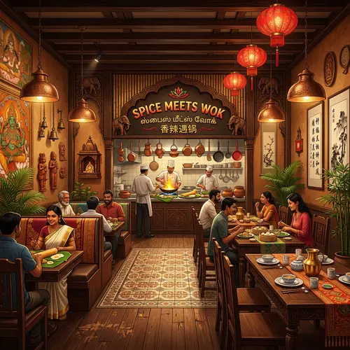 Spice Meets Wok: Traditional Restaurant Design