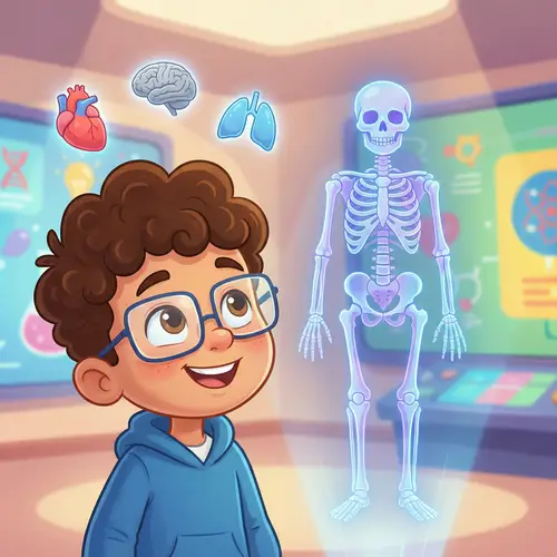 Child-Friendly Human Body Anatomy Image