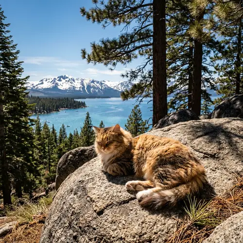 Tahoe Bliss: A Cat's Serene Retreat