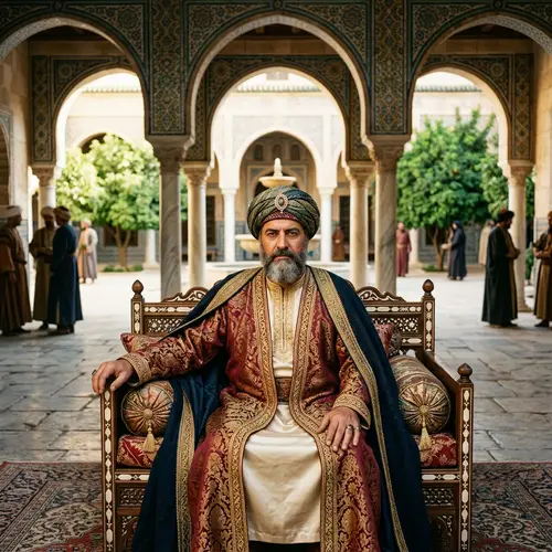 Umayyad Dynasty Regal Portrait