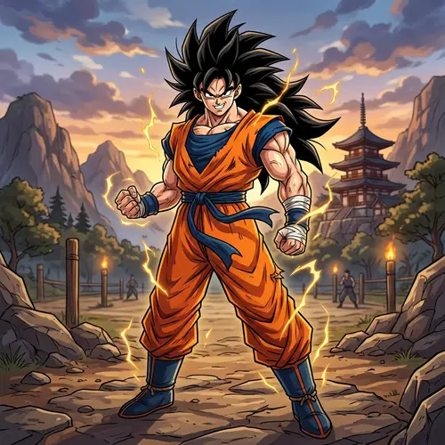 Energetic & Confident Cartoon Martial Artist | Character Design