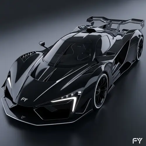 Futuristic Black Hypercar: Design & Features