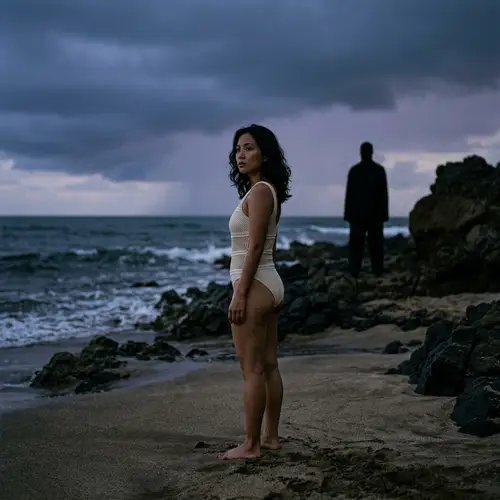 Captivating Southeast Asian Beauty at Dusk