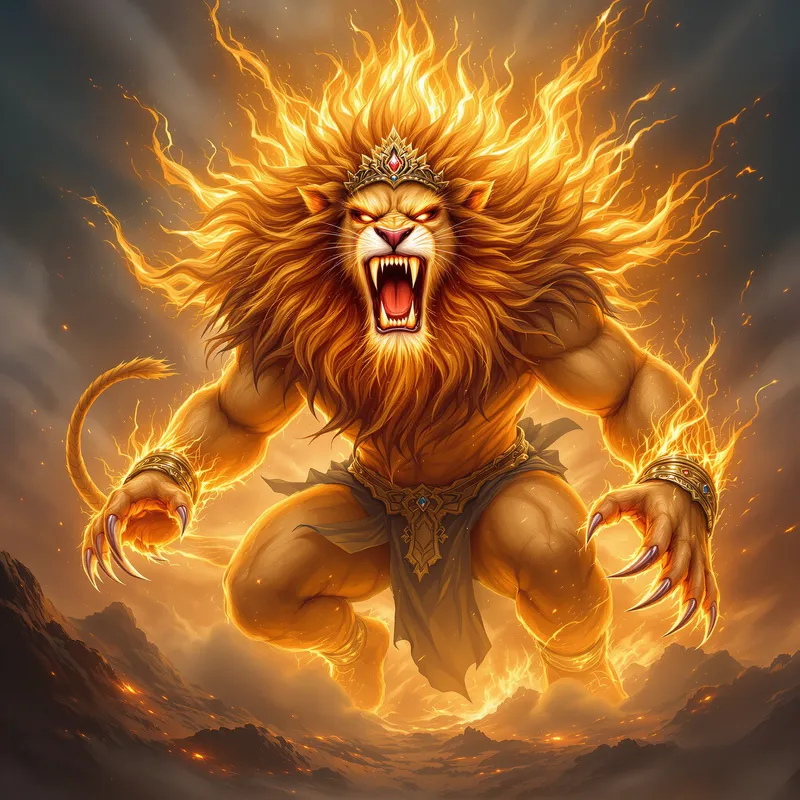 Narasimha: The Fierce Human-Lion Avatar