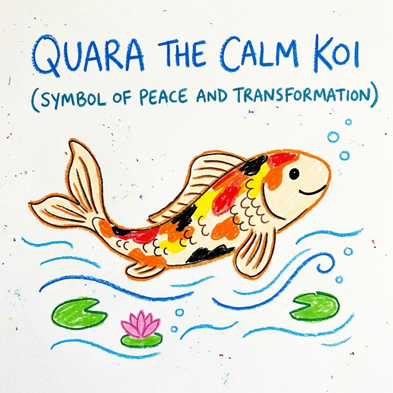 Quara the Calm Koi - Peaceful Symbolism