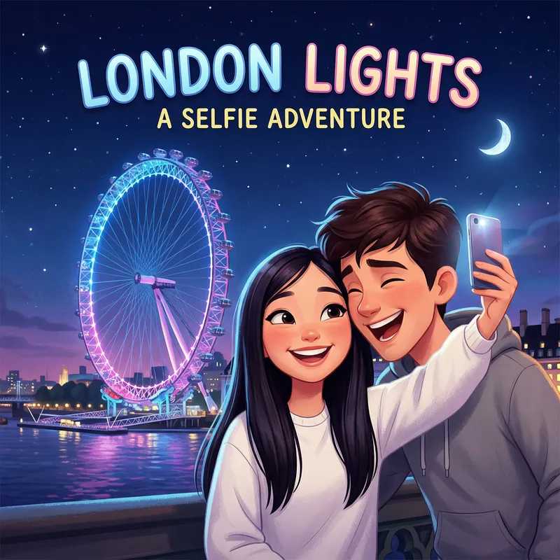 Pixar Style Cover: London Eye Selfie